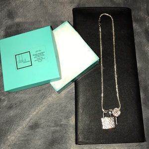 Necklace with lock and key